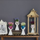 Iris E5733 Szív a kézben Cserepes művirág Asztali Dekoráció 10x27cm - Többféle (E5733)