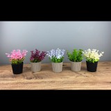 Iris E5828 Cserepes művirág Asztali Dekoráció 7x14cm - Többféle (E5828)