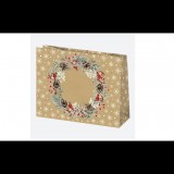 Iris Eko Karácsonyi Ajándék Papírtáska (30 x 23 cm) - Különböző mintás (T6EKO_GW_32)