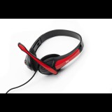 IRIS F-25 vezetékes headset piros (F-25)