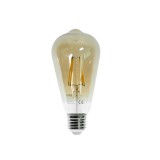 Iris Filament ST64 Longtip izzó 6W 540lm 3000K E27 - Meleg fehér (ILFLST646W3000K)