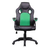 Iris GCH102BE Class 2 gázemelő, 670 mm háttámla, fekete-zöld gamer szék