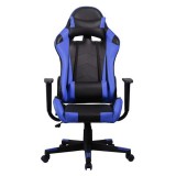 IRIS GCH201BK gaming szék fekete-kék (GCH201BK) - Gamer Szék