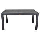 IRIS GF-210A ECO antracit műanyag kerti asztal rattan 90x150cm (GF-210A)