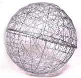 Iris Gömb alakú 40cm/ezüst színű festett fém dekoráció