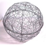 Iris Gömb Dekoráció 30cm - Ezüst
