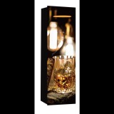 Iris Ital mintás szalagfüles papír ajándéktasak (12 x 36cm) - Mintás (370476)