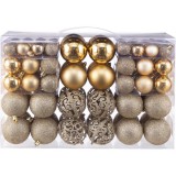 Iris Karácsonyfa gömb szett 100 db-os arany (XMS-001)
