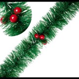 Iris Karácsonyi Bogyós boa Dekoráció 7cm x 2m - Zöld (445146)