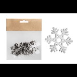 Iris Karácsonyi Fa hópihe készlet 12 darabos 4x4cm - Fehér (060698)