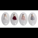 Iris Karácsonyi Felakasztható Textil Lány figura 20cm - 4 féle szín (061092)
