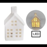 Iris Karácsonyi LED Elemes porcelán ház dekoráció - Fehér (181800)