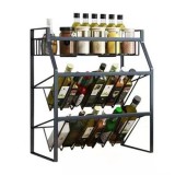 Iris KT-009-BK fémfűszertartó polc (KT-009-BK)