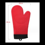 IRIS KT-493 Hosszú Szilikon Sütőkesztyű 34cm - Piros (KT-493)