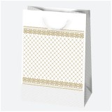 IRIS LUX ajándéktasak, különböző mintákkal, arany, 230x320x110 mm (T5LUX_OG_136)