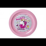 Iris Unikornis Műanyag gyerek lapostányér - 20 cm (161486-001N)