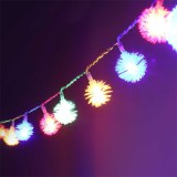 IRIS Zúzmara alakú 3cm/10m/több színű/80db LED-es/USB-s fényfüzér, fénydekoráció