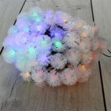 IRIS Zúzmara alakú 3cm/12m/IPX3 szabványos/több színű/100db LED-es/napelemes fényfüzér, fénydekoráció