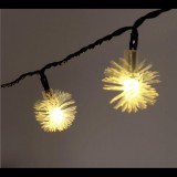 IRIS Zúzmara alakú 3cm/5m/IPX3 szabványos/meleg fehér/20db LED-es/napelemes fénydekoráció (315-01) (315-01)