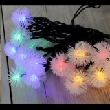 IRIS Zúzmara alakú 3cm/5m/IPX3 szabványos/több színű/20db LED-es/napelemes fénydekoráció (315-03) (315-03)