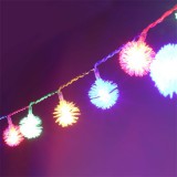 IRIS Zúzmara alakú 3cm/5m/több színű/50db LED-es/3xAA elemes fényfüzér, fénydekoráció