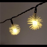 IRIS Zúzmara alakú 3cm/6m/IPX3 szabványos/meleg fehér/30db LED-es/napelemes fénydekoráció (315-04) (315-04)