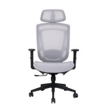 IRISOffice Nimbus szürke ergonómikus, szövet-hálós irodai forgószék fej és háttámasszal (NIMBUS SZÜRKE)