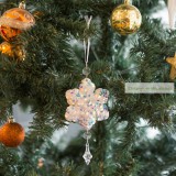 Irizáló, akril karácsonyfadísz, 2 féle