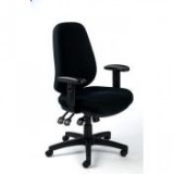 Irodai szék, állítható karfás, exkluzív fekete szövetborítás, fekete lábkereszt, MAYAH "Bubble"