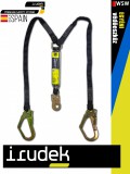 Irudek 398 energiaelnyelő csatlakozóval rugalmas Y hevederszallagal 155/200 cm - egyéni védőeszköz zuhanásgátlás