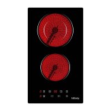 isEasy LT2V-15 Beépíthető 2 zónás Elektromos Főzőlap 3000 Watt - Fekete (LT2V-15)