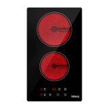 IsEasy T2V-01M Beépíthető 2 zónás kerámia Főzőlap 3500 Watt - Fekete (T2V-01M)