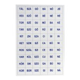 Iskola Betűkivágó lapok 4 íves szett