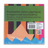 Iskola Enyvezetlen kivágólap szett 15x15cm 10db-os
