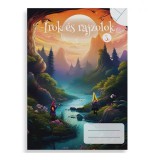 Iskola Írok és rajzolok 3. osztályos 2 az 1-ben vonalas és sima füzet A/5