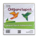 Iskola Origami lapok 20x20cm 20db-os
