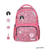 Iskolatáska, cipzáras, BELMIL "Maxi Pack Love Stars", csillagok