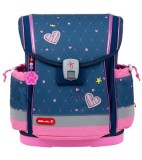 Iskolatáska, mágneszárral BELMIL Classy Plus Hearts, szivecske (BL40578AG8L)