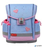 Iskolatáska, mágneszárral, BELMIL "Classy Plus Lavander", lila szivecske