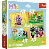 Ismerd meg Milot és barátait 4az1-ben puzzle szett - Trefl