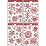 Ismeretlen Csillámos hópehely ablakmatrica - arany