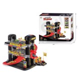 Ismeretlen Emeletes liftes parkolóház fém kisautókkal