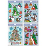 Ismeretlen Hóemberes karácsonyi ablakmatrica - többféle