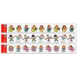 Ismeretlen Karácsonyi csillámos ablakdekoráció 60 x 7 cm - többféle