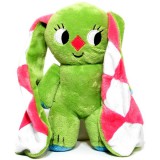 Ismeretlen Kockásfülű nyúl álló plüssfigura 23 cm