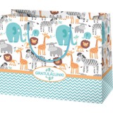 Ismeretlen Vadállat mintás fekvő dísztasak - 17 x 10 x 23 cm