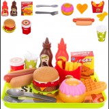 ISO Plastic Fast food set for children (18959)