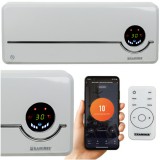 Iso Trade KAMINER AIRO 2000W WiFi Fali Fűtő Függöny - Erőteljes Elektromos Fali Melegítő PTC Kerámia Távirányítóval Nedvesség- és Porálló Védelemmel