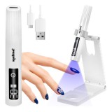 Iso Trade Soulima MINI 3W UV LED lámpa tartóval, USB-C töltéssel és LCD kijelzővel