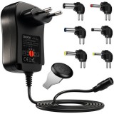 Iso Trade Univerzális tápegység Izoxis 30W, 3-12V USB, 6 cserélhető csatlakozóval